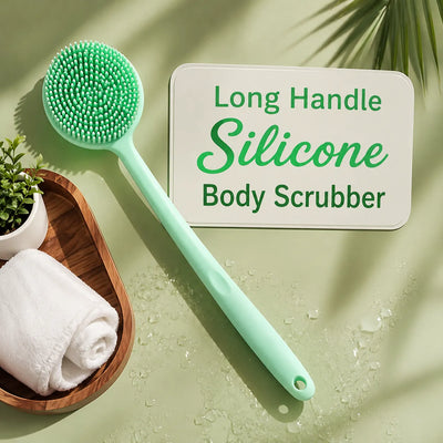 Long Handle Silicone Body Scrubber