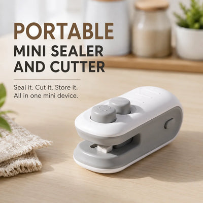 Portable Mini Heat Sealer & Bag Cutter