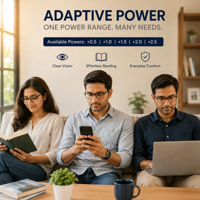 Foldable Adaptive Reading Glasses (Full Frame) Buy 1 Get 2 Free