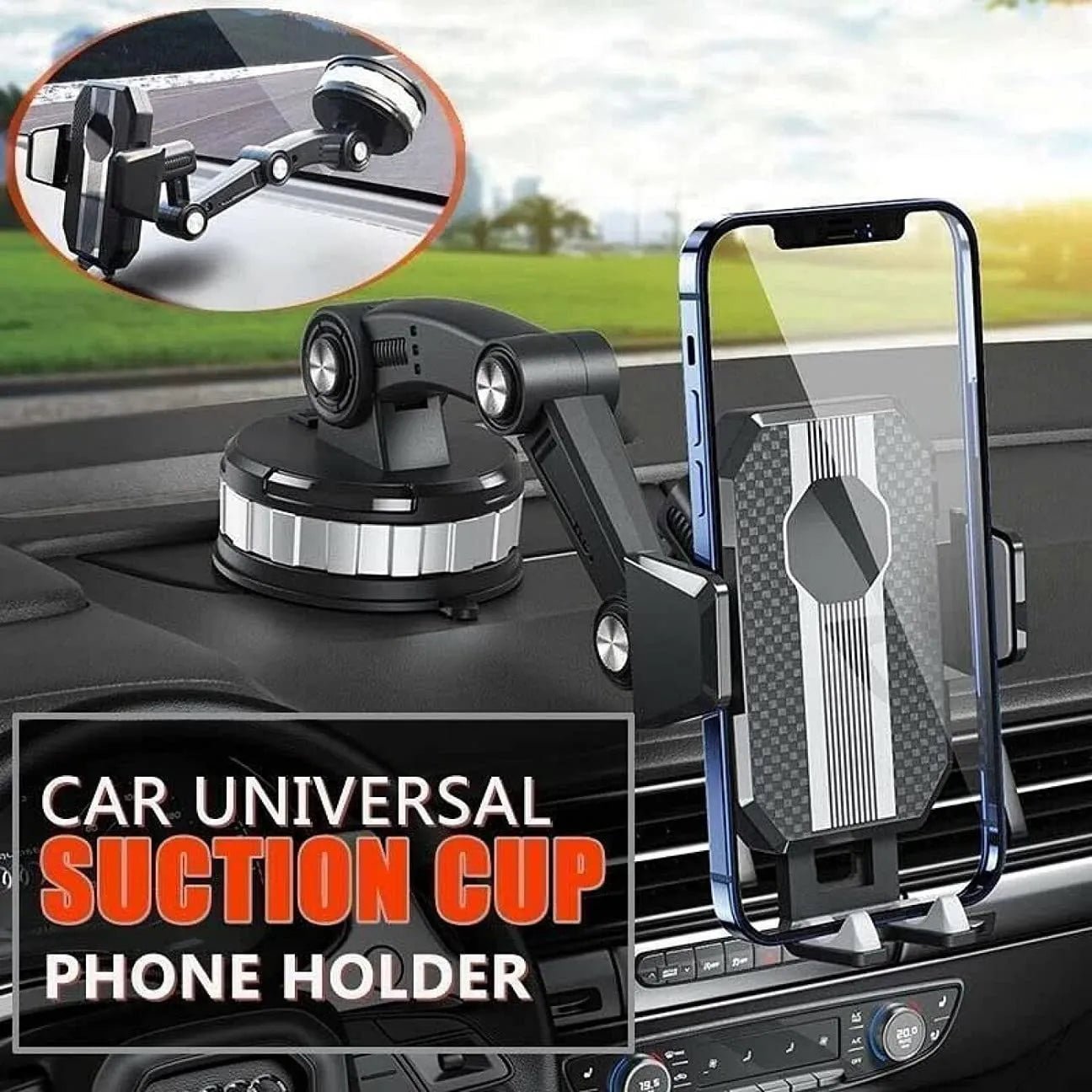 360° Rotation Car Phone Holder Mount – Drive with Confidence & Convenience - Dreamzhub