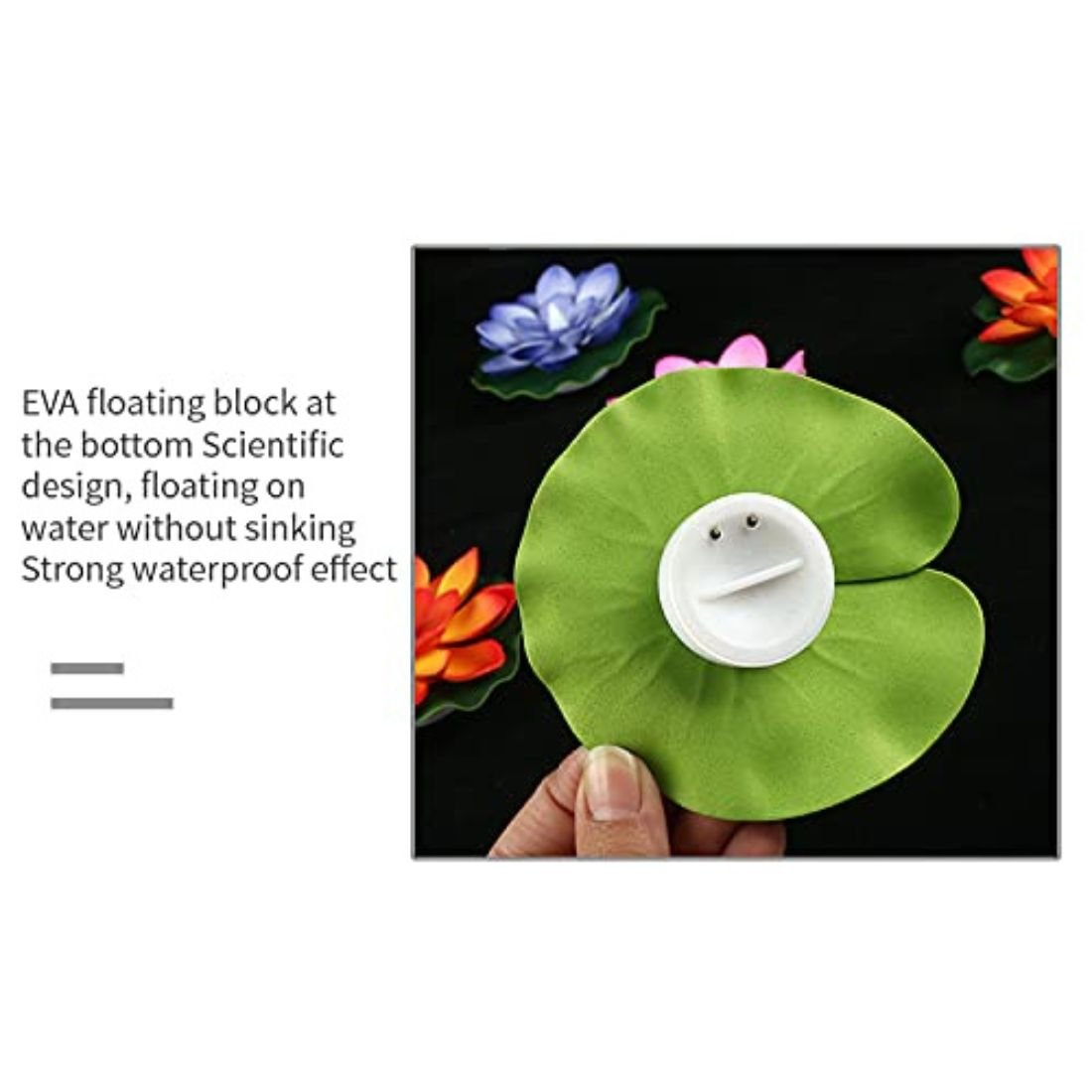 6 Pcs Lotus Flower Shape Floating Sensor LED Light - Dreamzhub