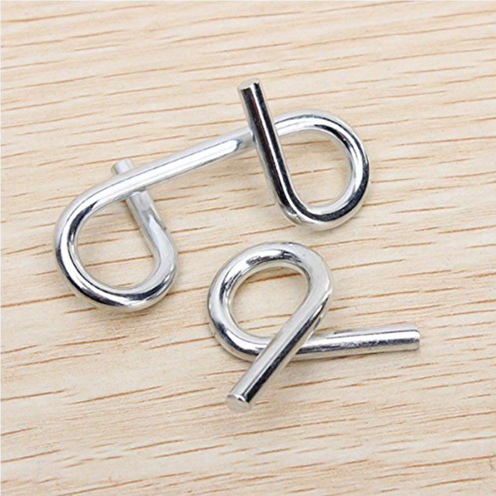 6 - Piece Metal Puzzle Set – Brain Teasers for Endless Fun & Mental Challenge - Dreamzhub