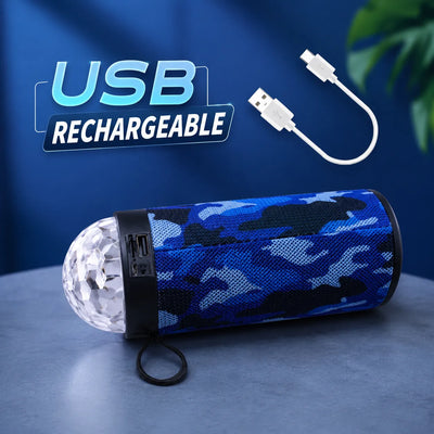 Portable Wireless Bluetooth Speaker with RGB Disco Lights