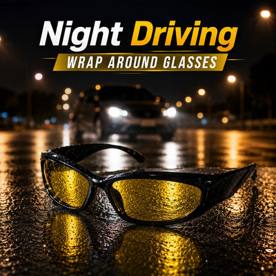 Night Driving Wrap Around Glasses