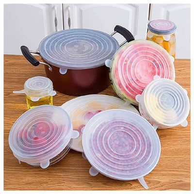 Reusable Silicone Stretch Lids | Food Storage Covers for Bowls, Cups & Containers