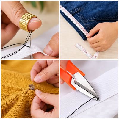 SD Double Layer Small & Portable Travel Sewing Kits Box