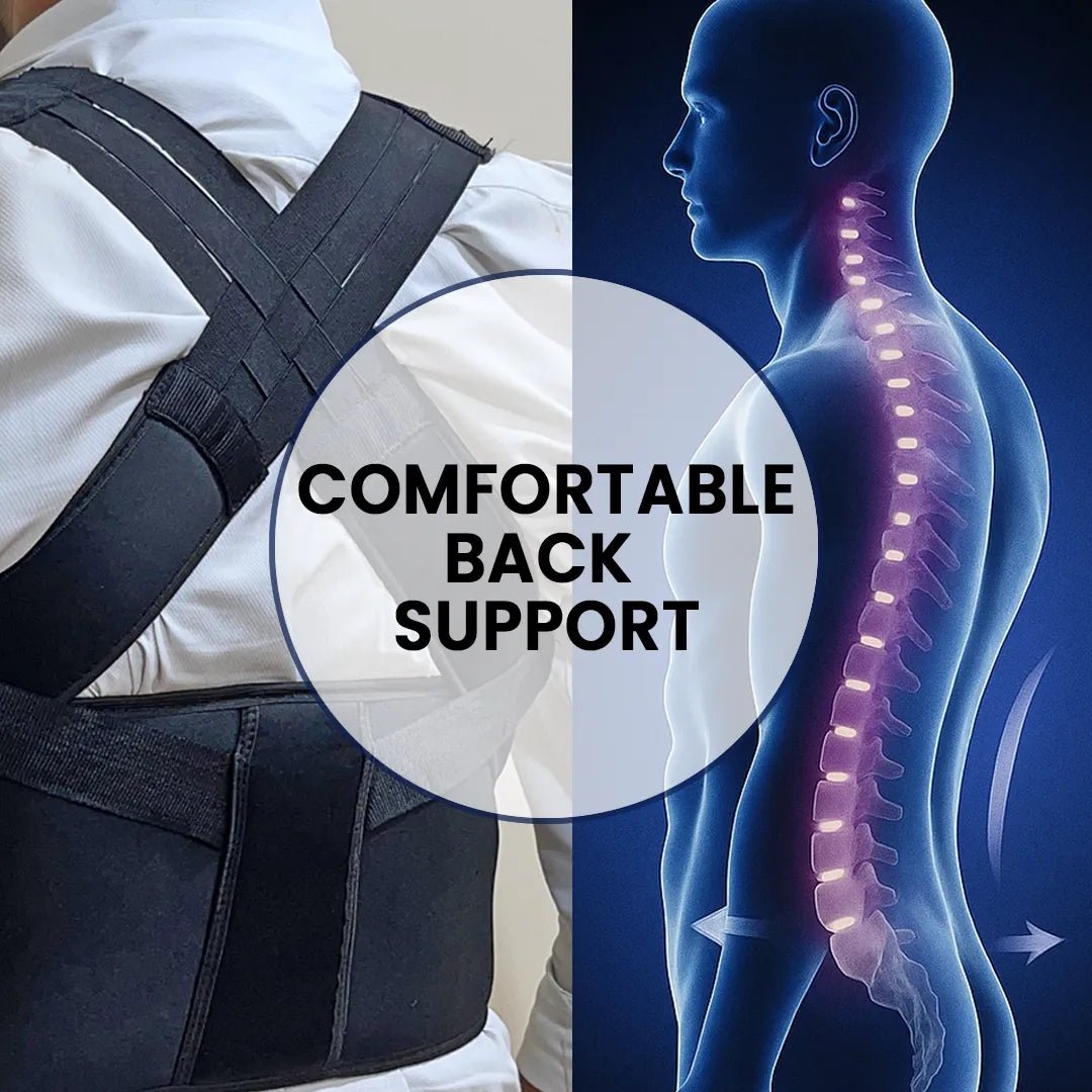 Adjustable Back Posture Corrector Back Support Belt | Back Pain Back Straight And Shoulder Support Belt - Dreamzhub