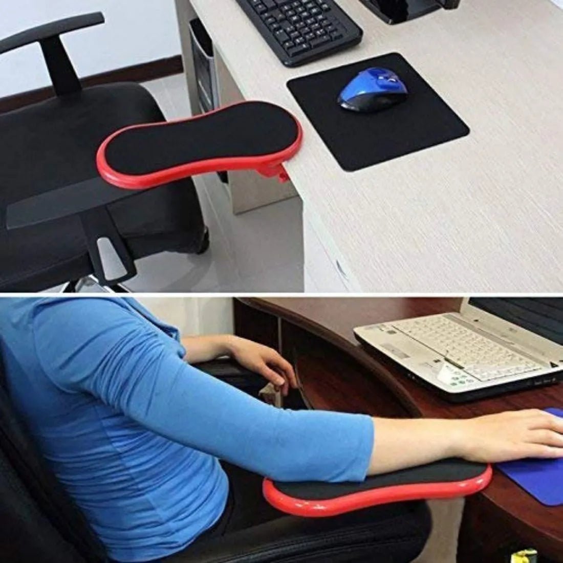 Adjustable Ergonomic Computer Arm Wrist Rest – Attachable Desk Support for Pain - Free Typing & Gaming - Dreamzhub