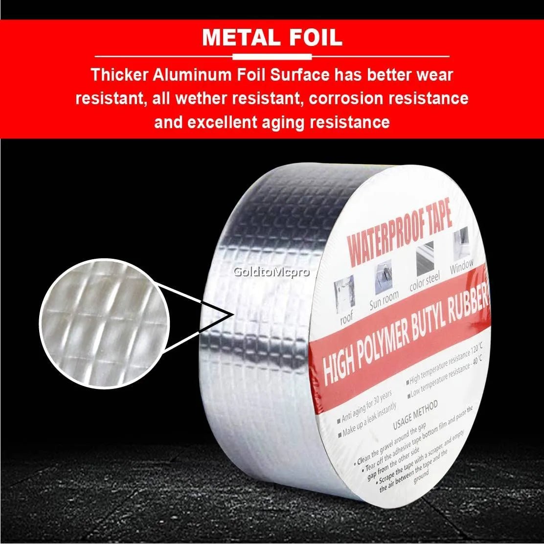 Aluminium Foil Waterproof Sealan Foil Tape - Dreamzhub
