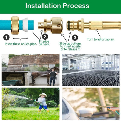 Easy & Quick High Pressure Brass Nozzle
