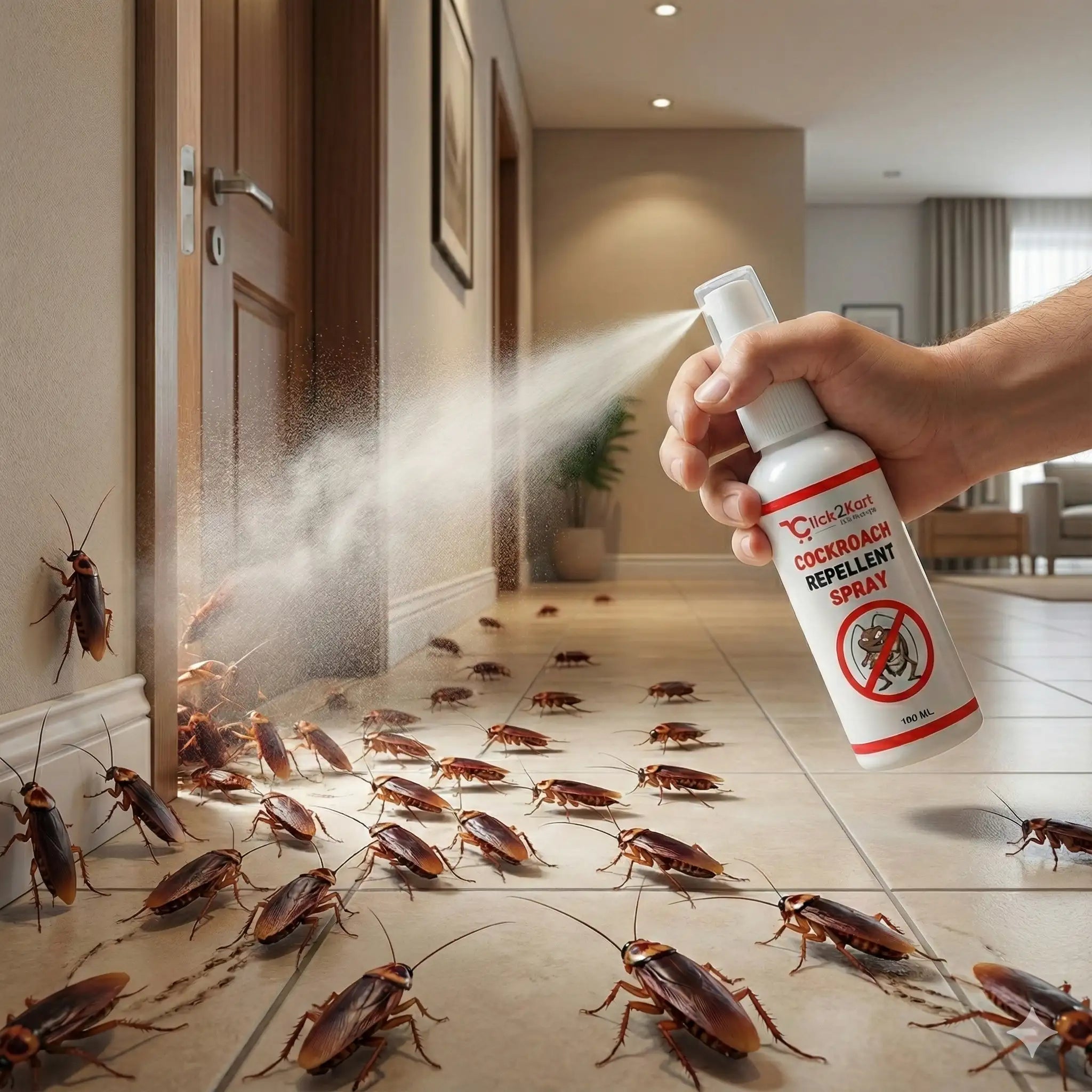 Cockroach Repellent Spray | Non - Toxic Herbal Formula | Fast Home Pest Control - Dreamzhub