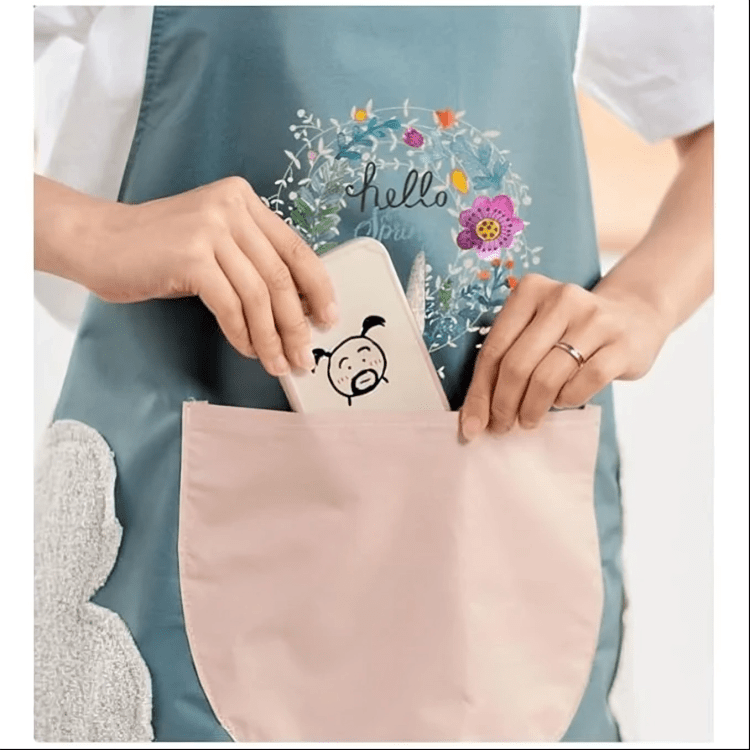 Cute Kitchen Apron with Front Pocket - Dreamzhub