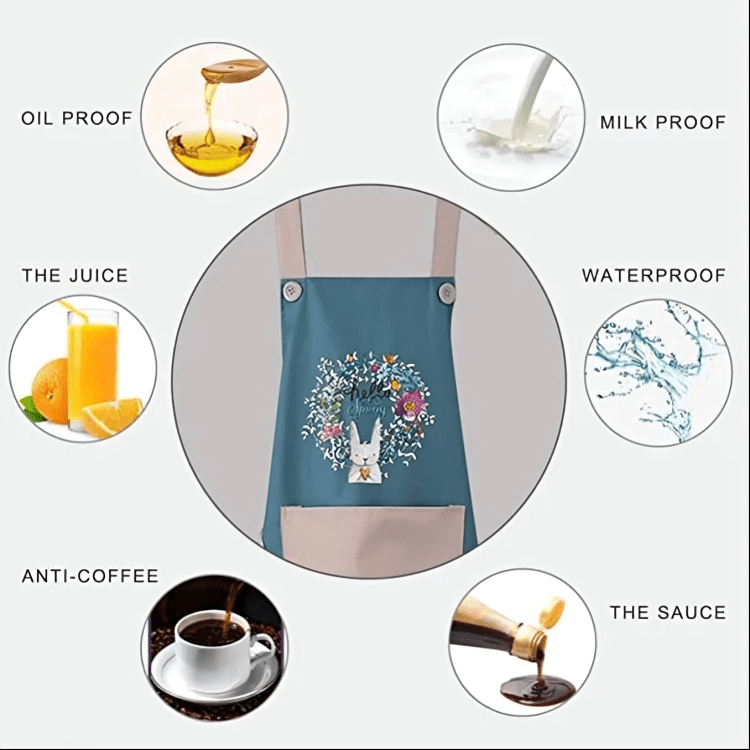Cute Kitchen Apron with Front Pocket - Dreamzhub