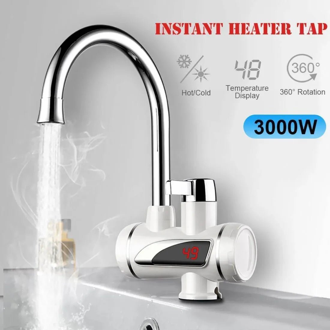 Digital Water Heater Tap - Instant Hot Water - Dreamzhub