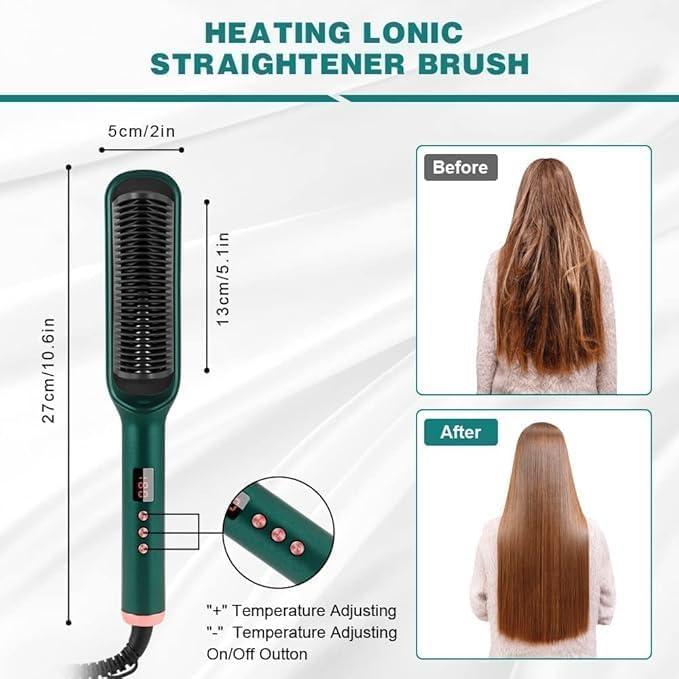 Electric Hair Straightening Comb | Portable and Travel - Friendly Styling Tool - Dreamzhub