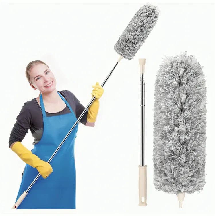 Extendable Microfiber Duster & Bendable for High Ceiling Fans, Window Blinds, Furniture - Dreamzhub