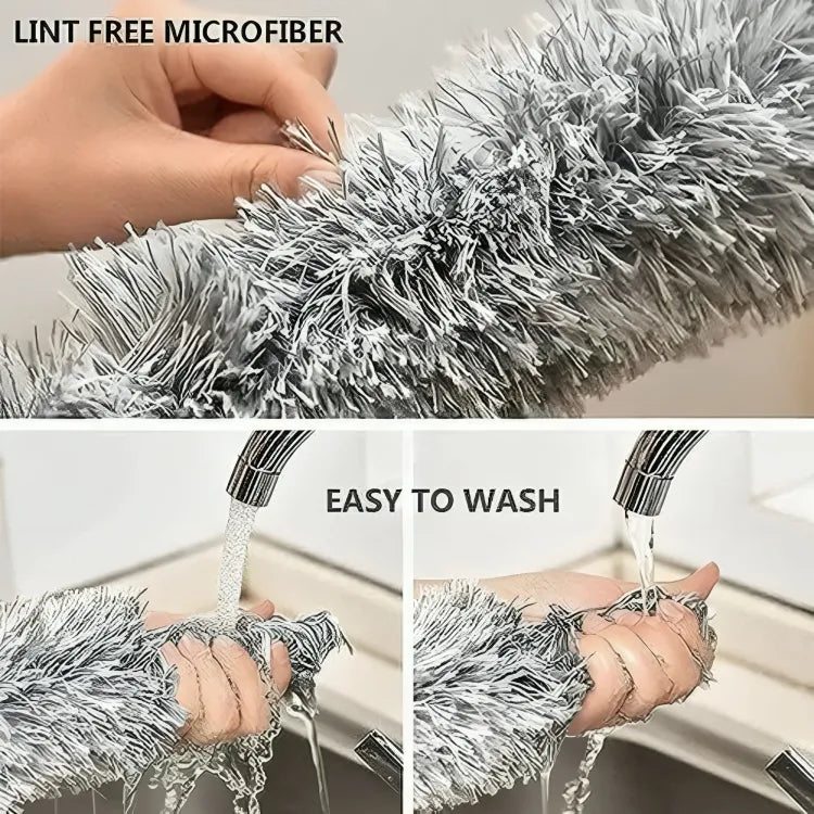 Extendable Microfiber Duster & Bendable for High Ceiling Fans, Window Blinds, Furniture - Dreamzhub
