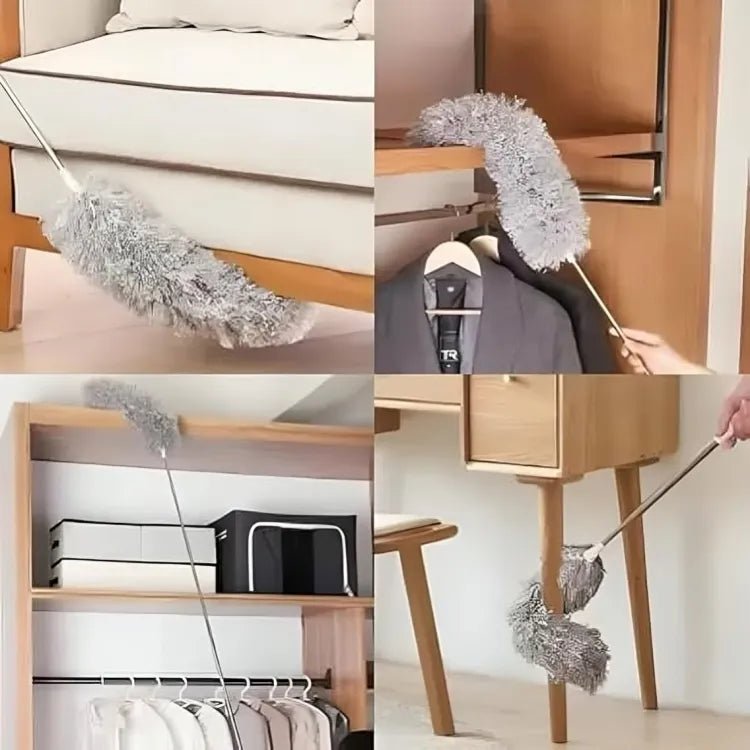 Extendable Microfiber Duster & Bendable for High Ceiling Fans, Window Blinds, Furniture - Dreamzhub