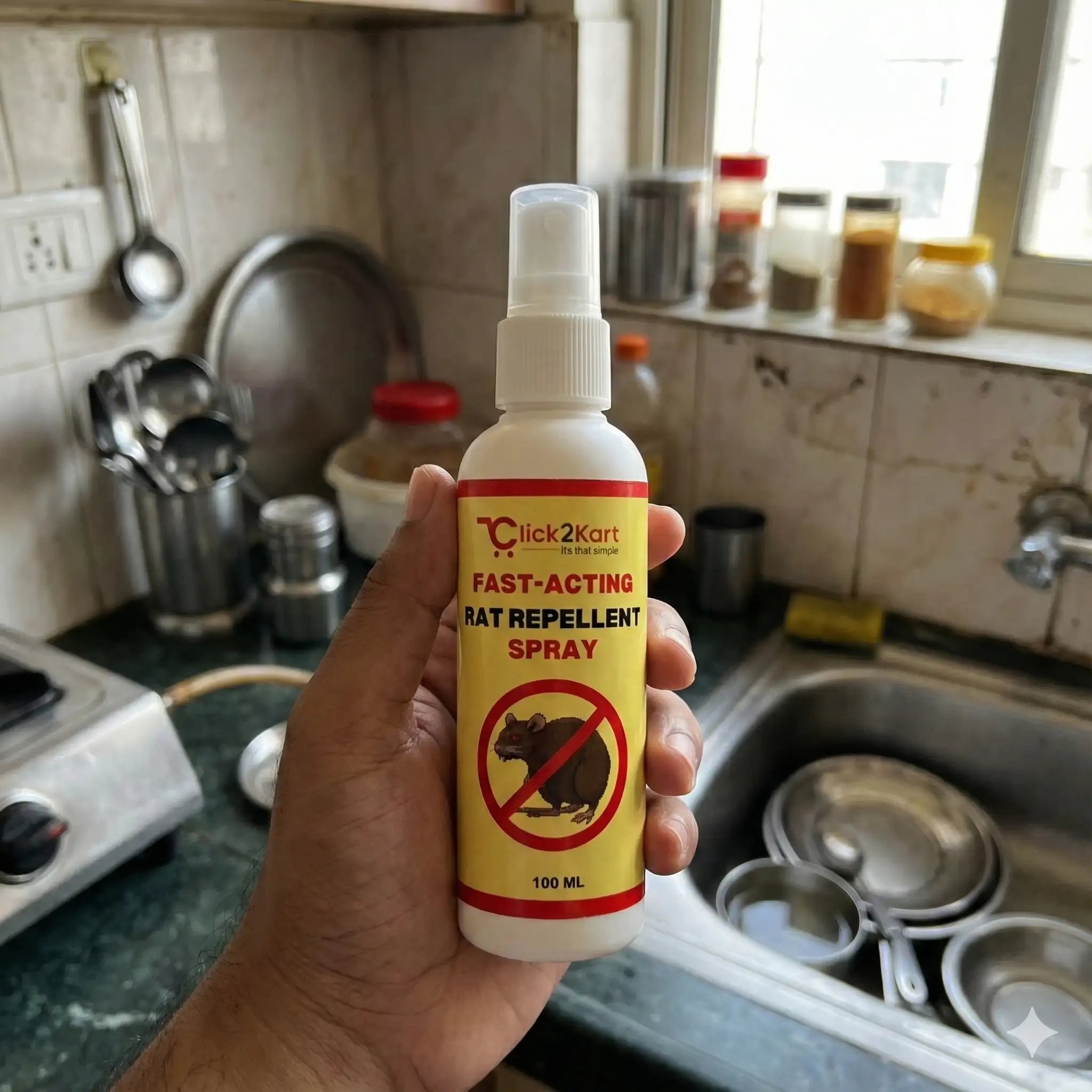 Fast - Acting Rat Repellent Spray | Herbal Rodent Control | Safe & Easy Home Protection - Dreamzhub