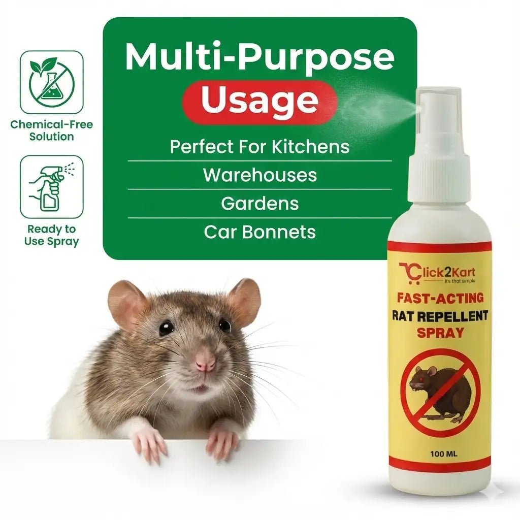 Fast - Acting Rat Repellent Spray | Herbal Rodent Control | Safe & Easy Home Protection - Dreamzhub