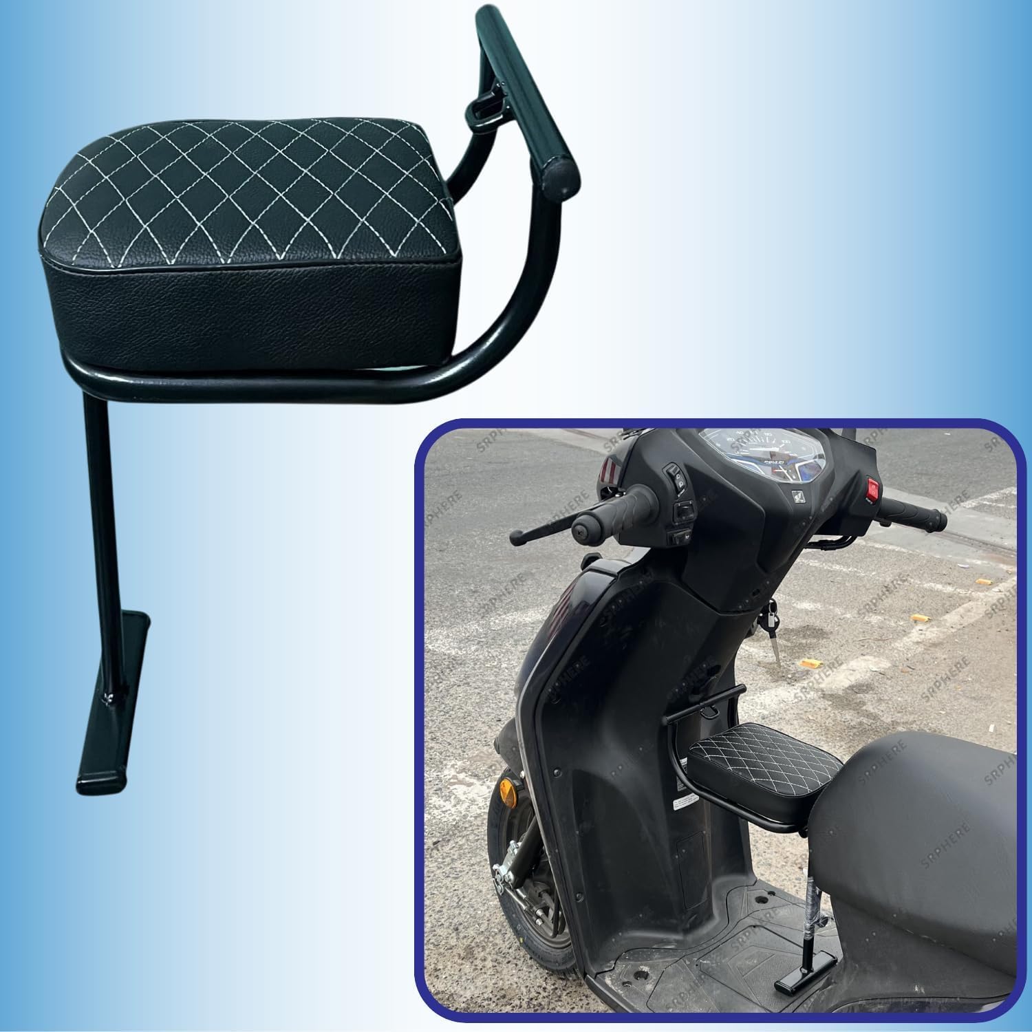 Foldable Front Baby Seat for Scooter – Comfortable & Safe Child Sitting on Scooty - Dreamzhub