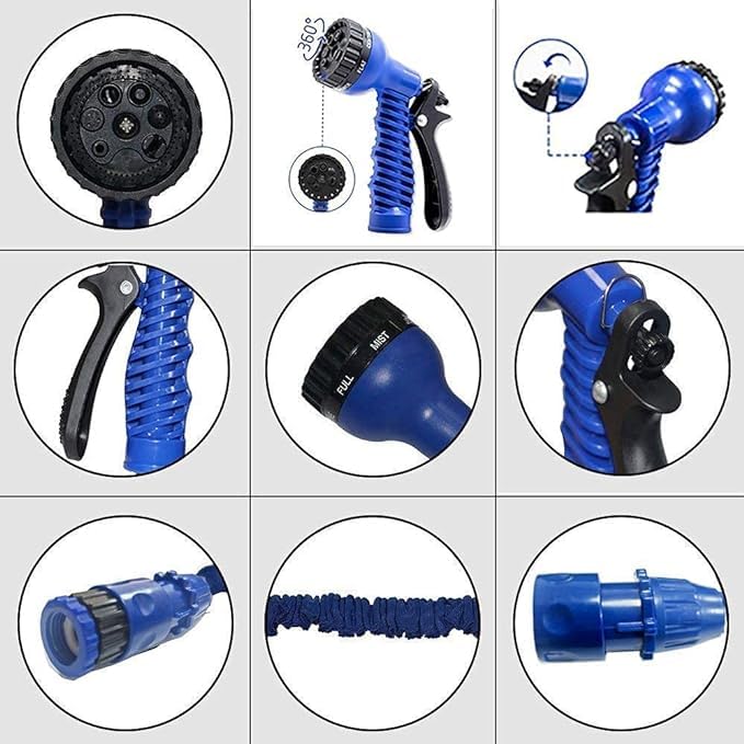 Garden Hose Pipe with Universal Tap Connector | Lightweight, Weather - Resistant Design - Dreamzhub
