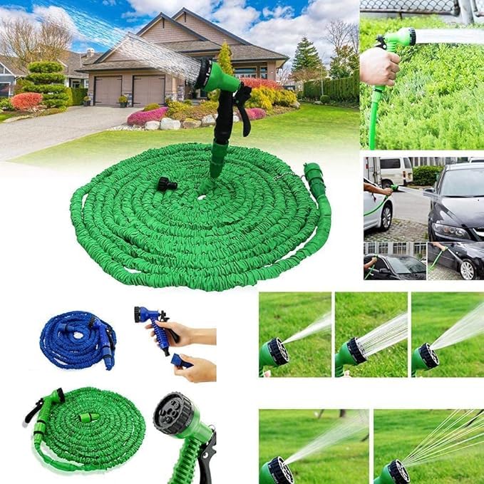 Garden Hose Pipe with Universal Tap Connector | Lightweight, Weather - Resistant Design - Dreamzhub