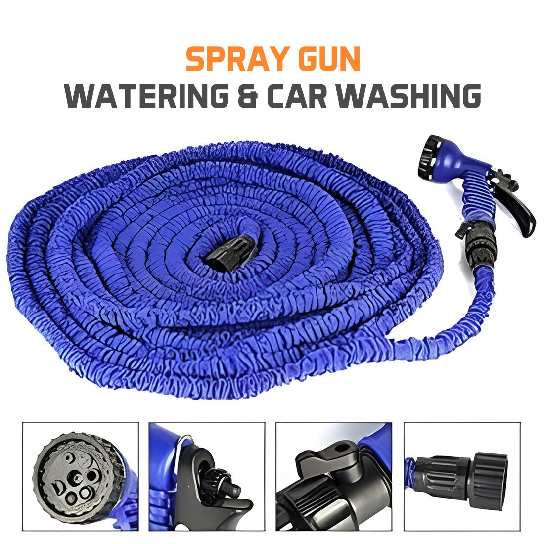 Garden Hose Pipe with Universal Tap Connector | Lightweight, Weather - Resistant Design - Dreamzhub