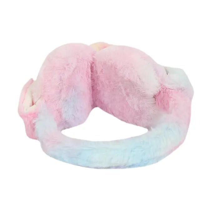 Girls Winter Plush Earmuffs with Moving Bunny Ears – Soft, Warm & Super Cute Ear Warmer - Dreamzhub