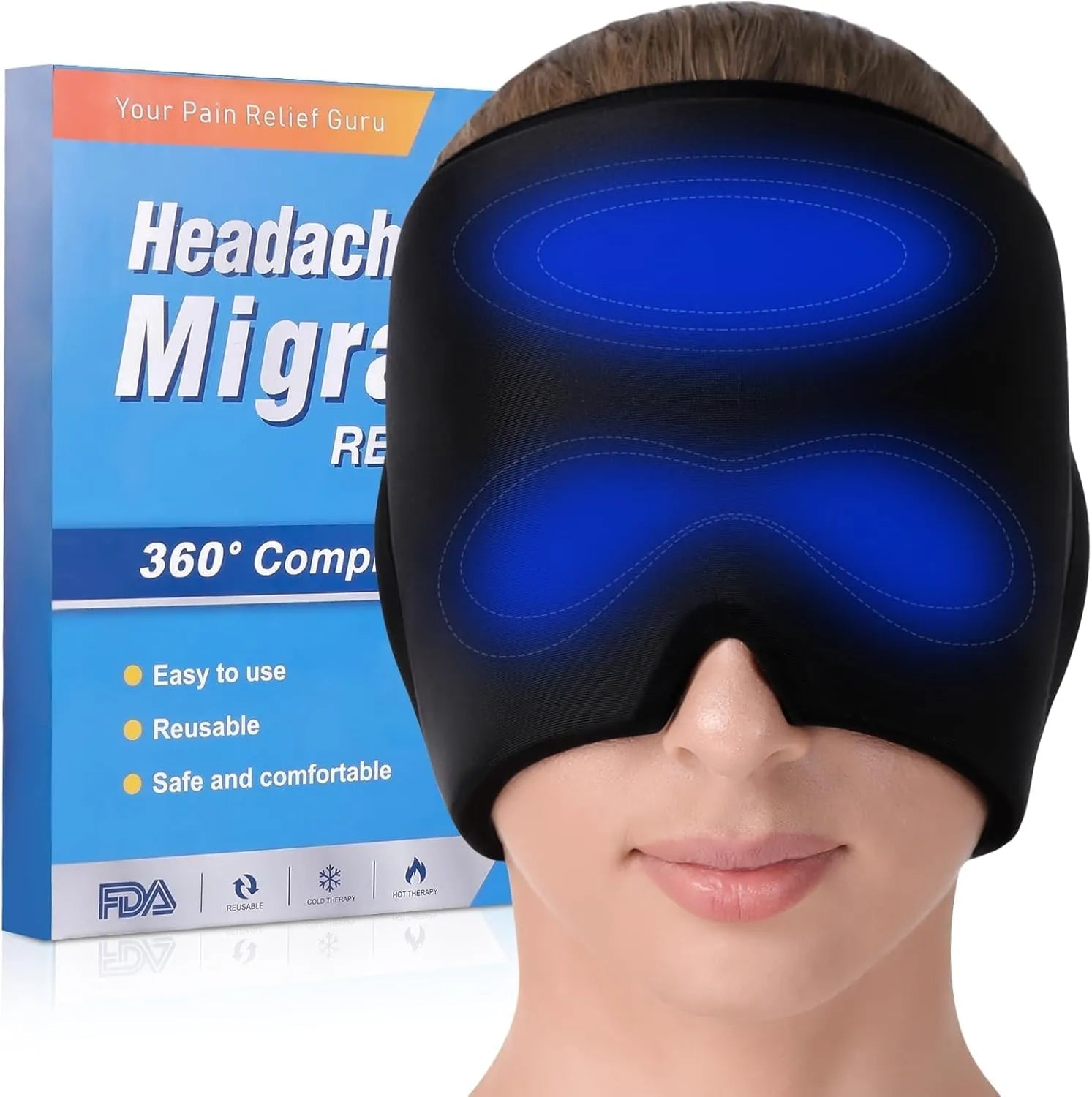 Headache Relief Band – Soothing, Drug - Free Pain Relief for Headaches & Stress - Dreamzhub