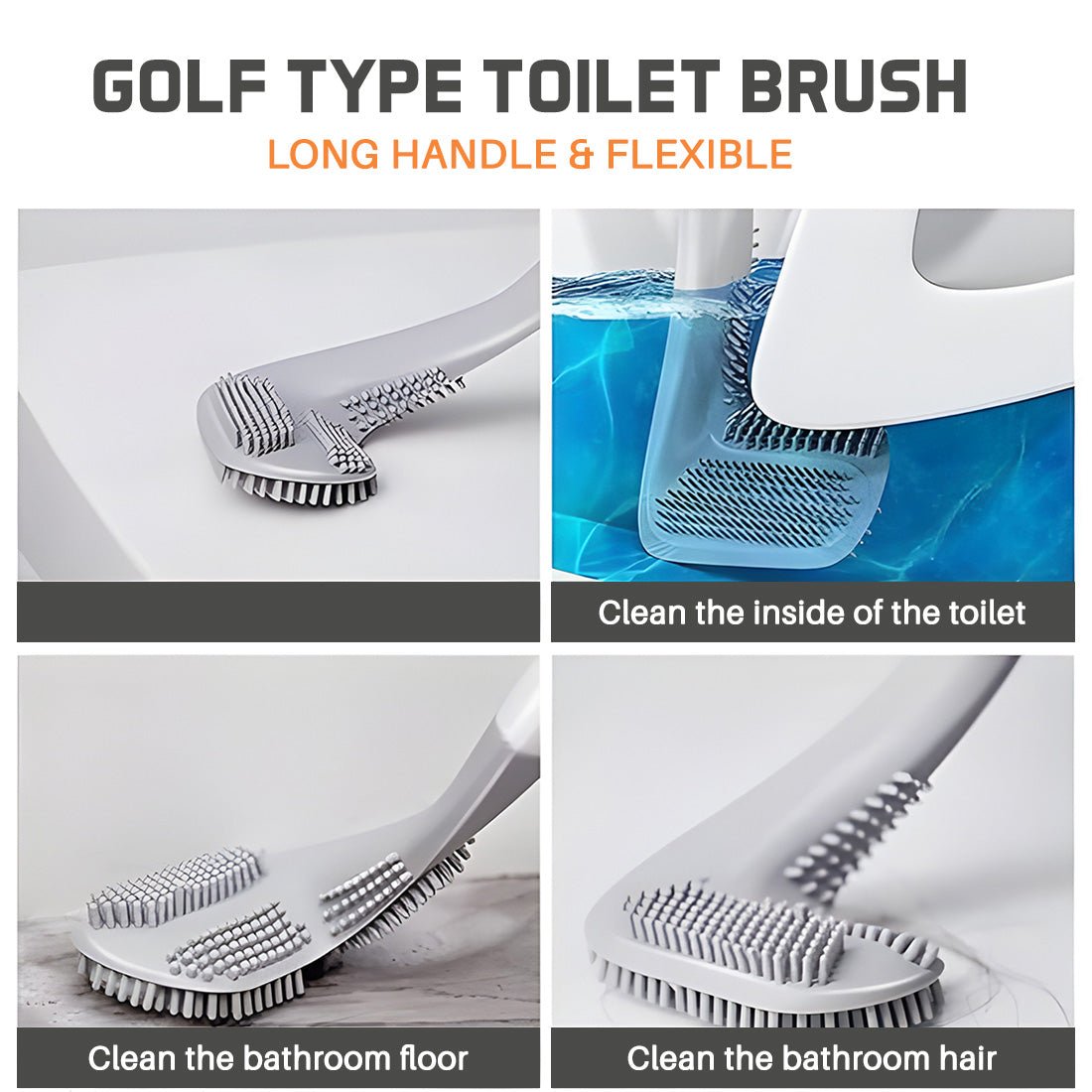 Hockey Toilet Brush Pack: Sleek, Hygienic, and Effortless Cleaning for a Sparkling Bathroom - Dreamzhub