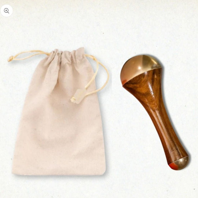 Kansa Face & Head Massage Wand | Ayurvedic Metal Massager for Face, Scalp & Relaxation | Natural Glow & Stress Relief Tool - Dreamzhub