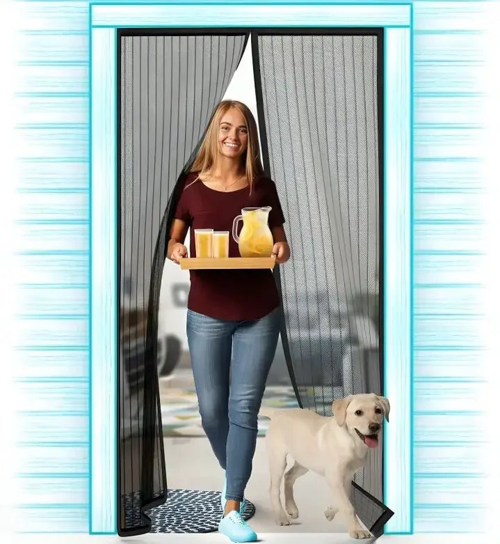 Magnetic Screen Door - Mosquito Curtain for All Door Types & Sizes - Dreamzhub