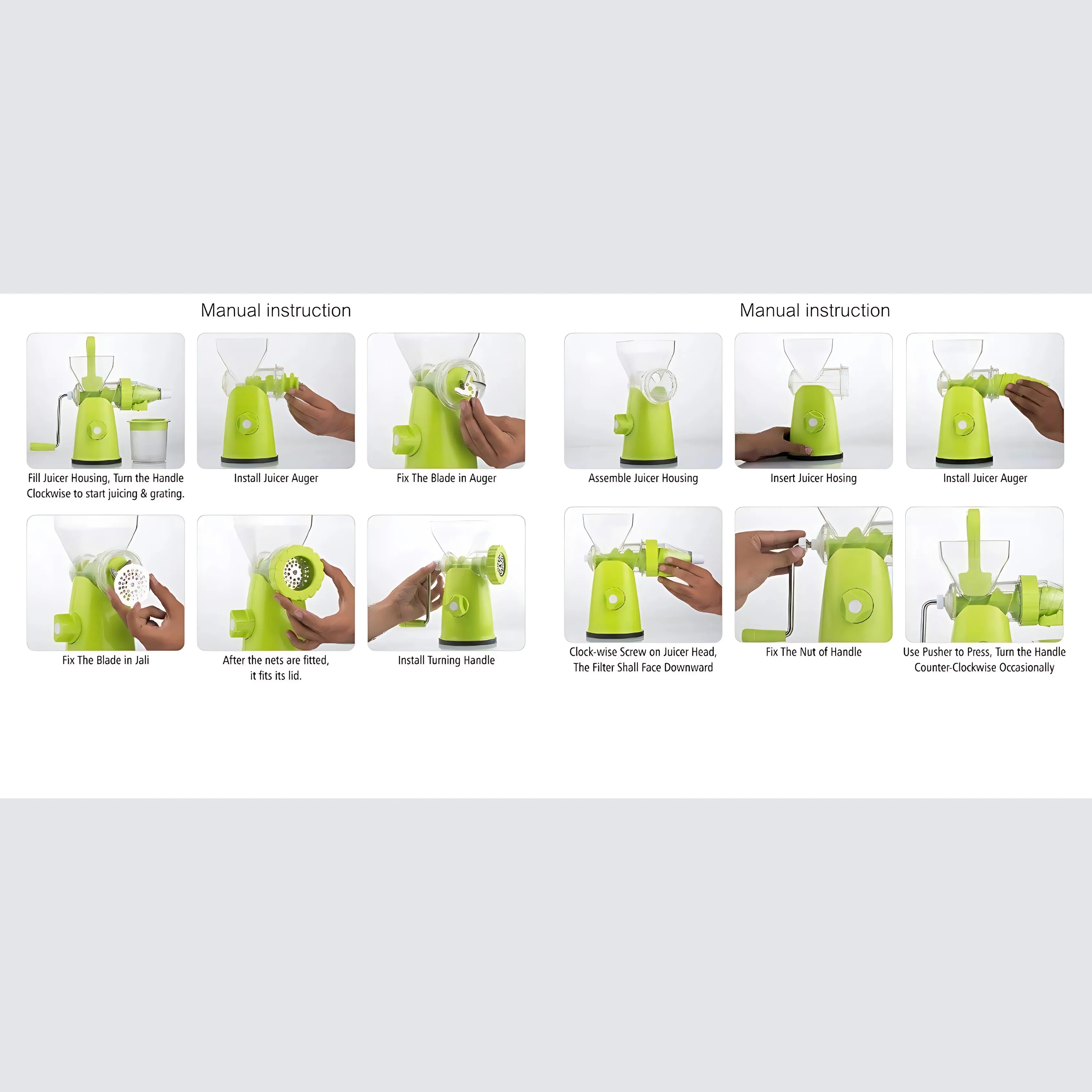 Manual Fruit & Vegetable Hand Juicer – Easy & Efficient Juicer for Fresh, Healthy Drinks - Dreamzhub