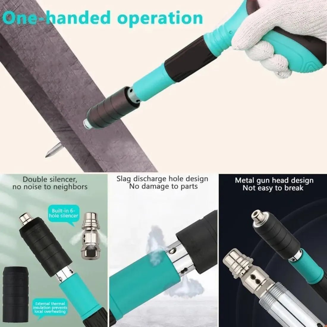 Manual Steel Nail Gun Tool for Wood & Wall Fixing - Portable Mini Nail Shooting Machine - Dreamzhub