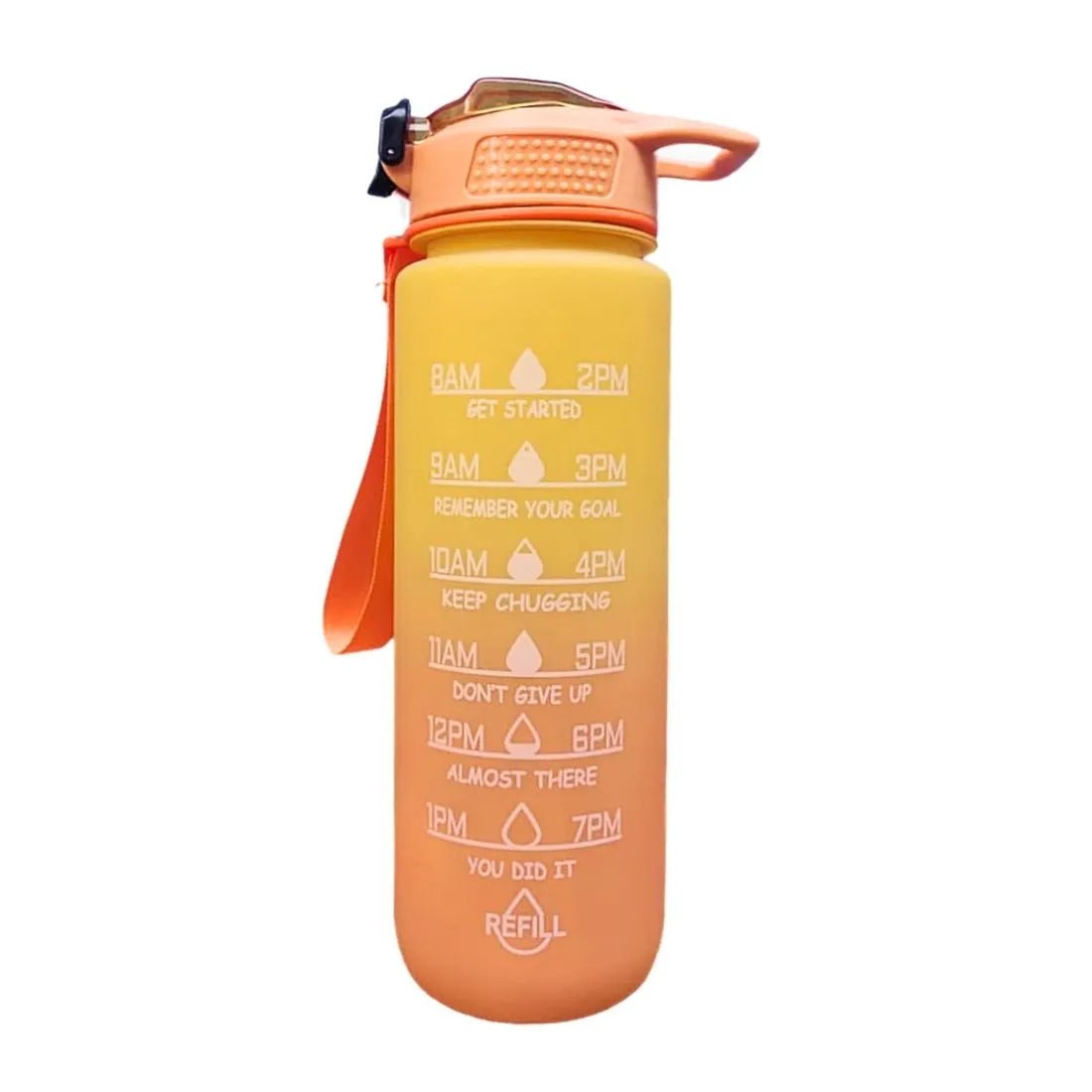 Motivational Water Bottle with Time Markers – Stay Hydrated, Stay Inspired - Dreamzhub