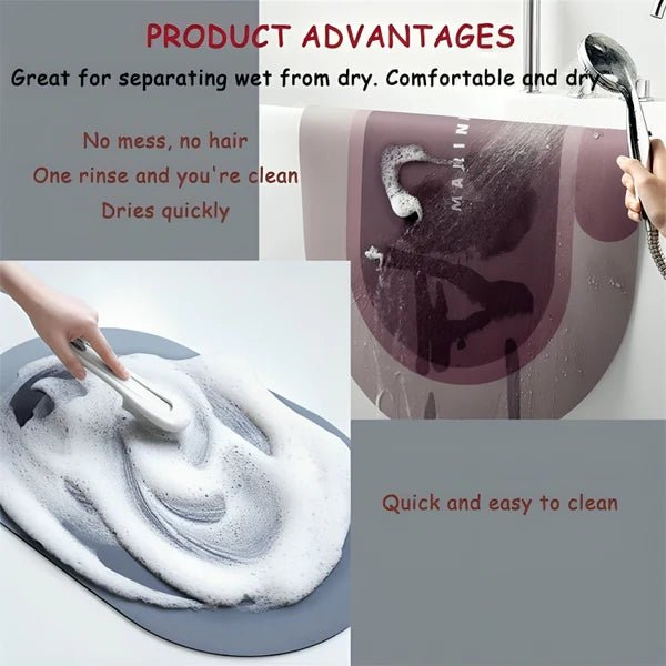 Non Slip Bathroom Mat – Soft, Absorbent & Safe Anti - Slip Floor Mat for Bathroom - Dreamzhub