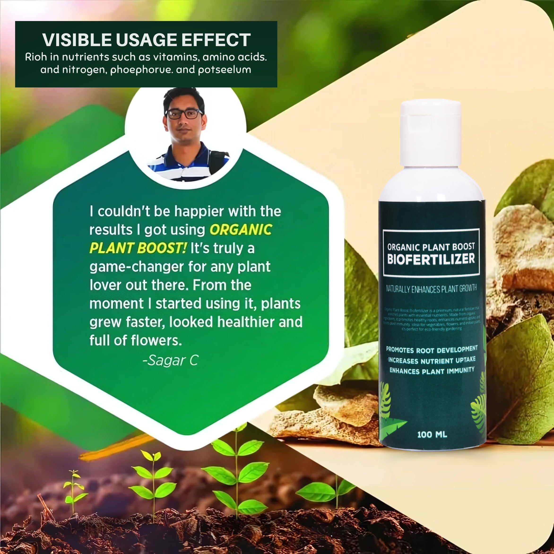 Organic Plant Boost Biofertilizer - Dreamzhub