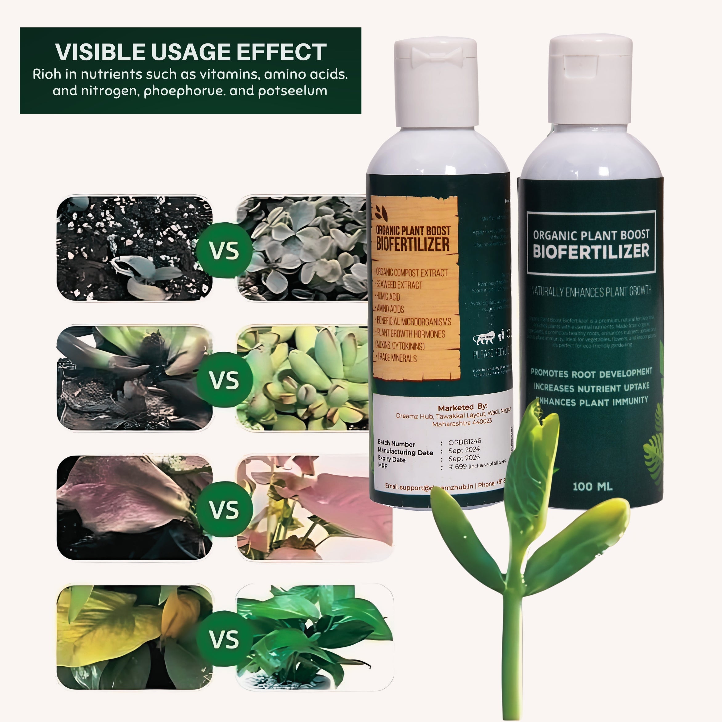Organic Plant Boost Biofertilizer - Dreamzhub