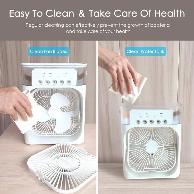 Portable 3 - in - 1 Air Conditioner Fan & Cooler – Instant Cooling for Home & Office - Dreamzhub