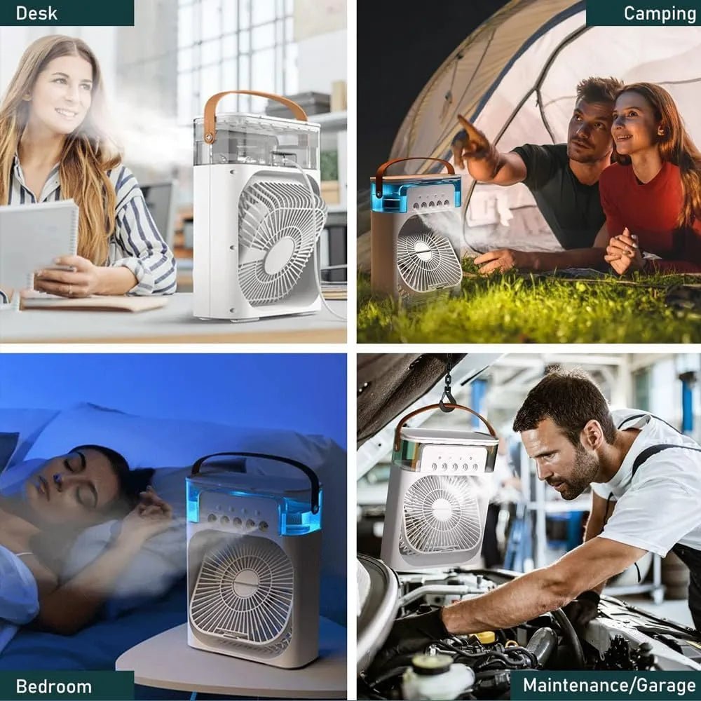 Portable 3 - in - 1 Air Conditioner Fan & Cooler – Instant Cooling for Home & Office - Dreamzhub