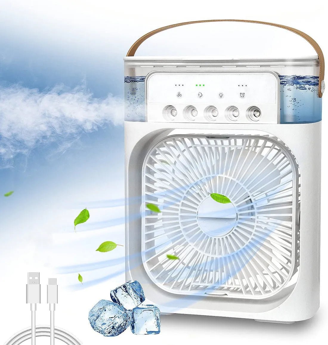 Portable 3 - in - 1 Air Conditioner Fan & Cooler – Instant Cooling for Home & Office - Dreamzhub