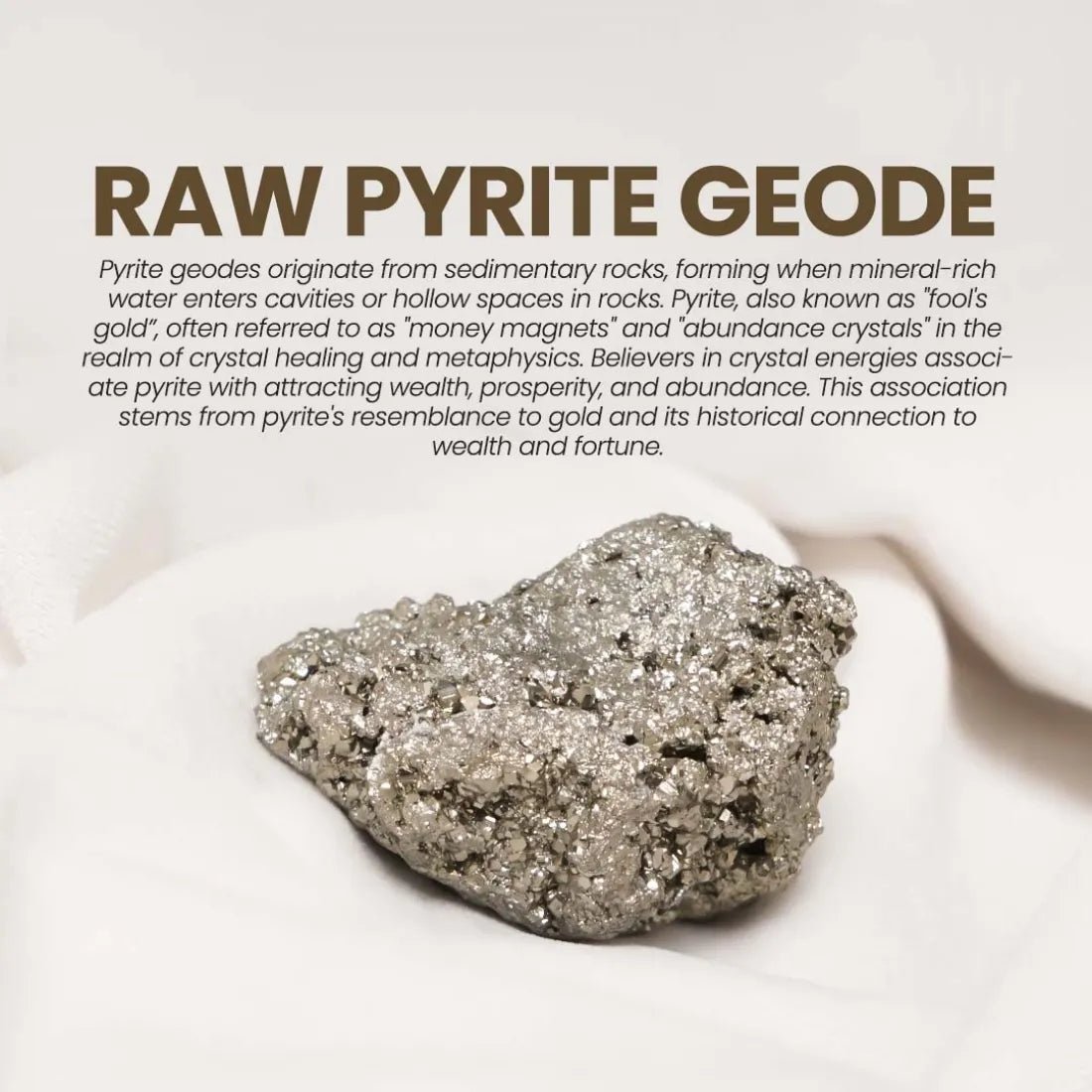 Raw Pyrite Stone – Natural Energy Crystal for Prosperity, Protection & Positive Vibes - Dreamzhub