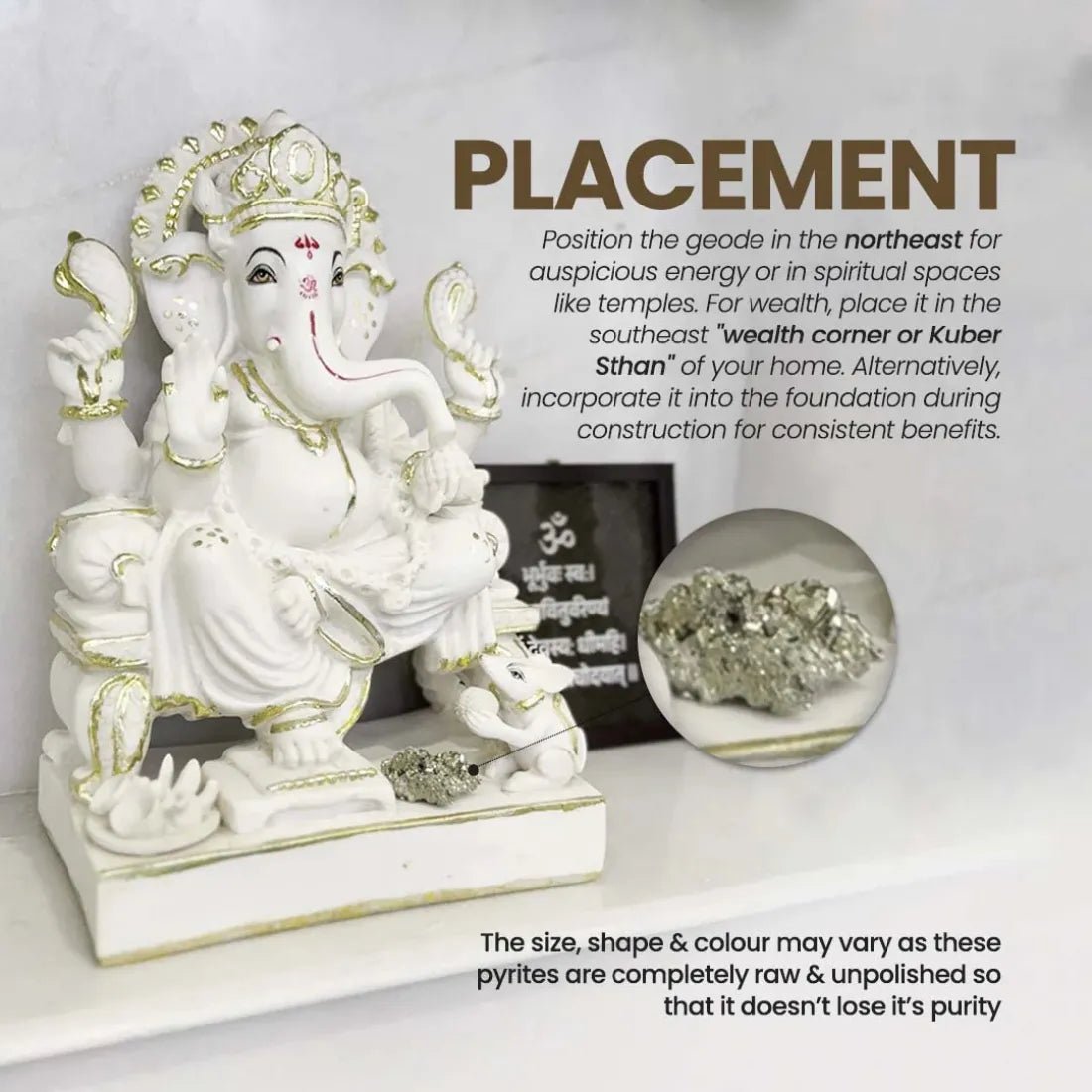 Raw Pyrite Stone – Natural Energy Crystal for Prosperity, Protection & Positive Vibes - Dreamzhub