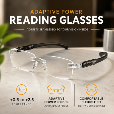 Rimless Adaptive Reading Glasses