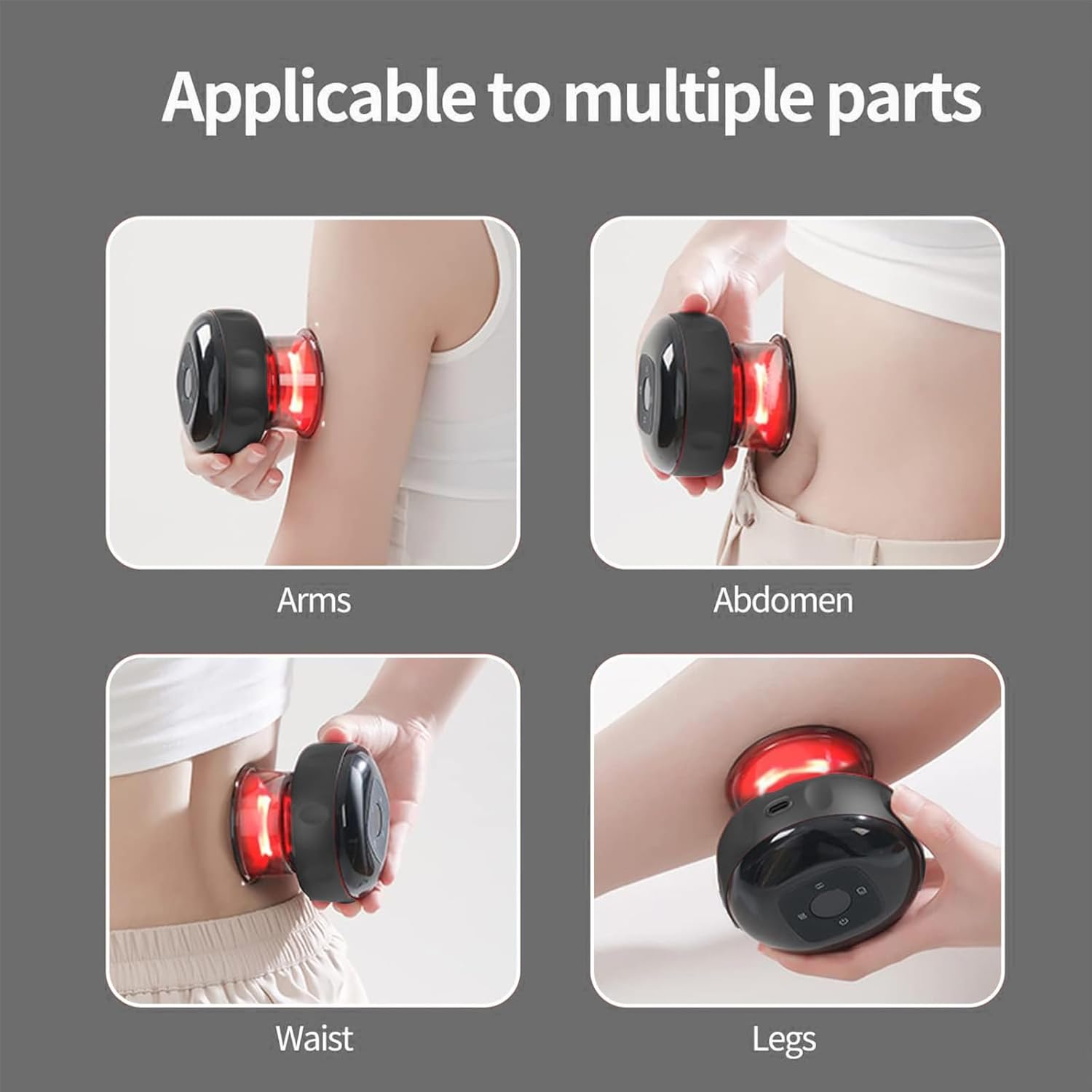 Rechargeable Cupping Therapy Massager with Heat and Suction for Pain Relief and Muscle Relaxation - Dreamzhub