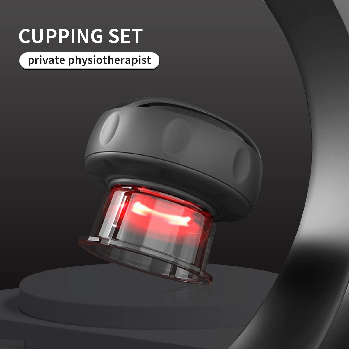 Rechargeable Cupping Therapy Massager with Heat and Suction for Pain Relief and Muscle Relaxation - Dreamzhub