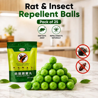 Multi-Purpose Rat & Insect Repellent Balls – Pack of 25