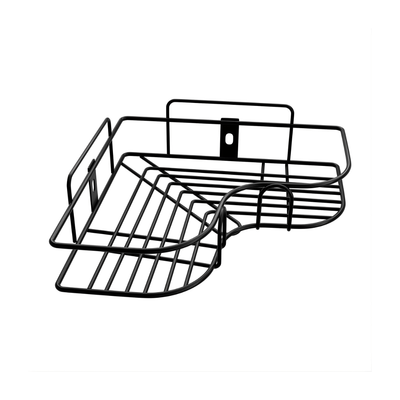 Self - Adhesive Metal Corner Storage Rack | Space - Saving Bathroom & Kitchen Organizer - Dreamzhub
