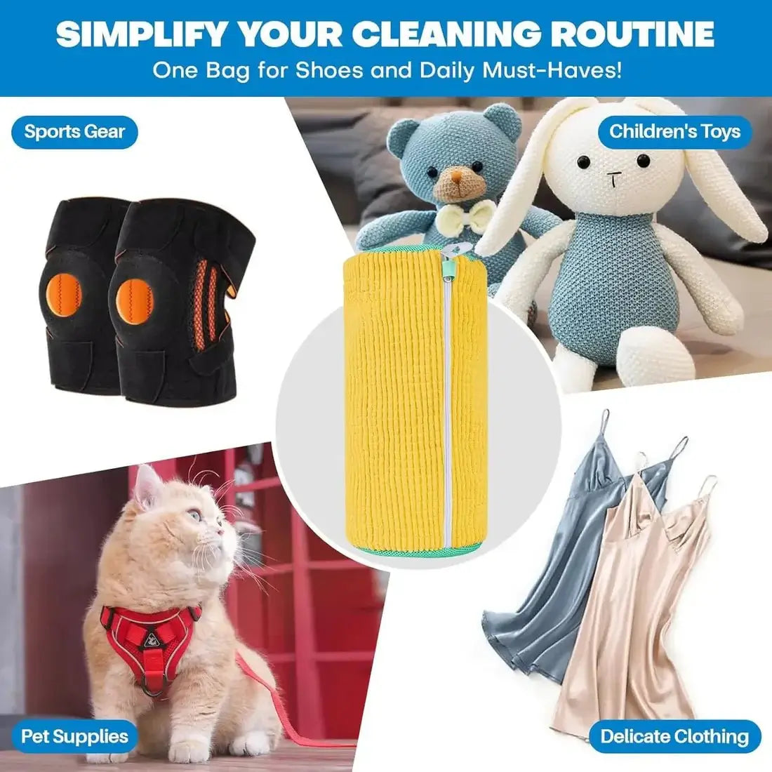 Shoe Washing Machine Bag – Durable Zip Laundry Bag for Cleaning Sneakers, Trainers & Footwear - Dreamzhub